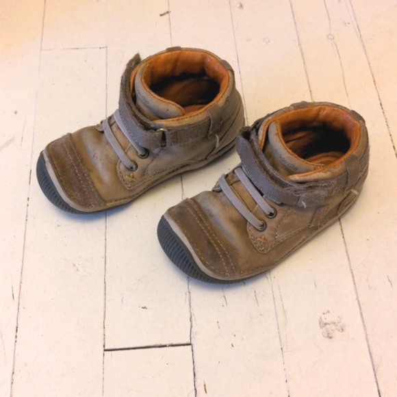 8W Stride Rite Garrett leather high top shoes boots - Picture 1 of 9